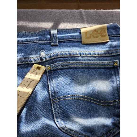Lee Jeans Mens 44 Vintage 90s Denim Medium Wash - Picture 9 of 11